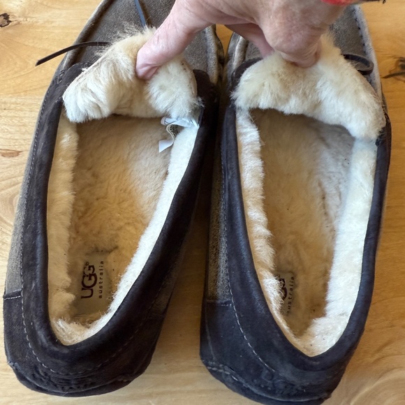 UGG BYRON BOMBER JACKET MOCCASIN SLIPPERS SN 1001545 LEATHER SHEEPSKIN MEN 15 - Picture 11 of 11